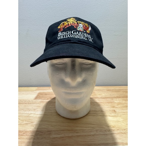 Vintage Pirates Busch Gardens Virginia Adjustable Baseball Cap Hat OSFM NWOT - Picture 3 of 13